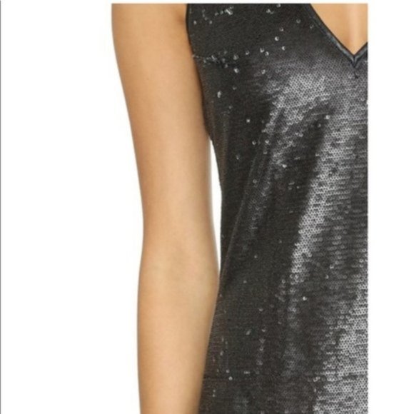 NWT ADDISON Black Sequin Hardy Shine Dress size small - Picture 11 of 12